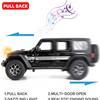 BDTCTK Off-Road 7 Door for Wrangler Diecast Toy Car Model, 1/22 Scale Metal Alloy Vehicle for Kids Boys Girls Adults, Doors Open, Light and Sound, Gifts Black view 3