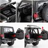 BDTCTK Off-Road 7 Door for Wrangler Diecast Toy Car Model, 1/22 Scale Metal Alloy Vehicle for Kids Boys Girls Adults, Doors Open, Light and Sound, Gifts Black view 4