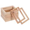 COHEALI Mini Picture Frames: 10PCS Dollhouse Wooden Miniature Photo Frames, Unpainted Furniture for 1/12 Dollhouse Fairy Gardens Ornaments view 1