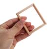 COHEALI Mini Picture Frames: 10PCS Dollhouse Wooden Miniature Photo Frames, Unpainted Furniture for 1/12 Dollhouse Fairy Gardens Ornaments view 2