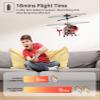 SYMA S107H-E RC Helicopter for Kids 8-12, Remote Control Helicopter with Altitude Hold, One-Key Take Off/Landing, 2 Speed Modes, and 2 Batteries for 16 Mins Flight Time view 2