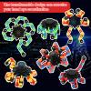 40 Pack Funny Sensory Fidget Toy Transformable Chain Robot Finger Toy DIY Deformation Robot Mechanical Spinners Stress Relief Autistic Gifts for Adult Teen Prize Stuffer Party Favor (Classic) view 3