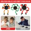40 Pack Funny Sensory Fidget Toy Transformable Chain Robot Finger Toy DIY Deformation Robot Mechanical Spinners Stress Relief Autistic Gifts for Adult Teen Prize Stuffer Party Favor (Classic) view 4