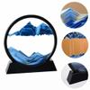 Arthink Moving Sand Art Picture,Liquid Motion 3D Sea Sandscape in Motion Display, Flowing Sand Frame Desktop Art Bookshelves Home Office Decoration (12 inch, Blue) view 4