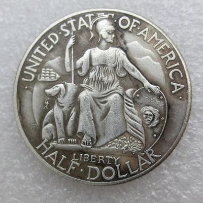 Rare US United States 1935 San Diego Commemorative Half Dollars Antique Restrike Silver Color Coin. Explore Now!