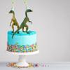 Higherbros Cute Dinosaur Toys 2PCS Jurassic Compsognathus Dino Toys for Kids Dinosaur Action Figures Great for Cake Topper and Birthday Gift for Teddler view 3