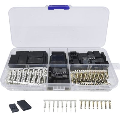 VICRAZZE 32 Sets Servo Plug Male Female Connector Crimp Pin Kit Compatible Futaba for Hitec Spektrum RC