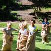 Alytree 8 Pack Burlap Potato Sack Race Bags, 24"x40" Outdoor Lawn Games for Kids & Adults, Outside Yard Games for Birthday Party, Field Day Family Reunion, Carnival, Easter, Halloween, 4th of July view 4