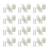 AONTOKY 12 Sets Nylon Control Horns T Style L18W13H25mm 4 Holes for RC Airplane KT Model Plane Parts with M2x14mm Screw view 1