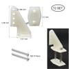 AONTOKY 12 Sets Nylon Control Horns T Style L18W13H25mm 4 Holes for RC Airplane KT Model Plane Parts with M2x14mm Screw view 2