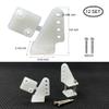 12Sets Nylon Control Horns L11W11H20mm 4 Holes Positions for RC Plane Airplane Scale Model DIY Parts Accessories with M2x20mm Screw view 2