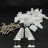 12Sets Nylon Control Horns L11W11H20mm 4 Holes Positions for RC Plane Airplane Scale Model DIY Parts Accessories with M2x20mm Screw view 3