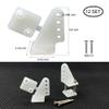 12Sets Nylon Control Horns 4 Holes Positions L11W11H20mm for RC Airplane KT Model Plane Parts Accessories with M2x14mm Screw view 2