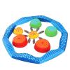 Balance Stepping Stones for Kids, 12 Pieces of Childrens Obstacle Course Balance Beam Kits, with 8 Connectors, Easy to Install (Color : Blue) view 1