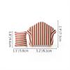 Odoria 1/12 Miniature Chair Armchair Dollhouse Furniture Accessories, Stripes view 4