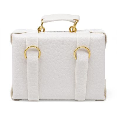 Odoria 1/12 Miniature Briefcase Dollhouse Decoration Accessories, White