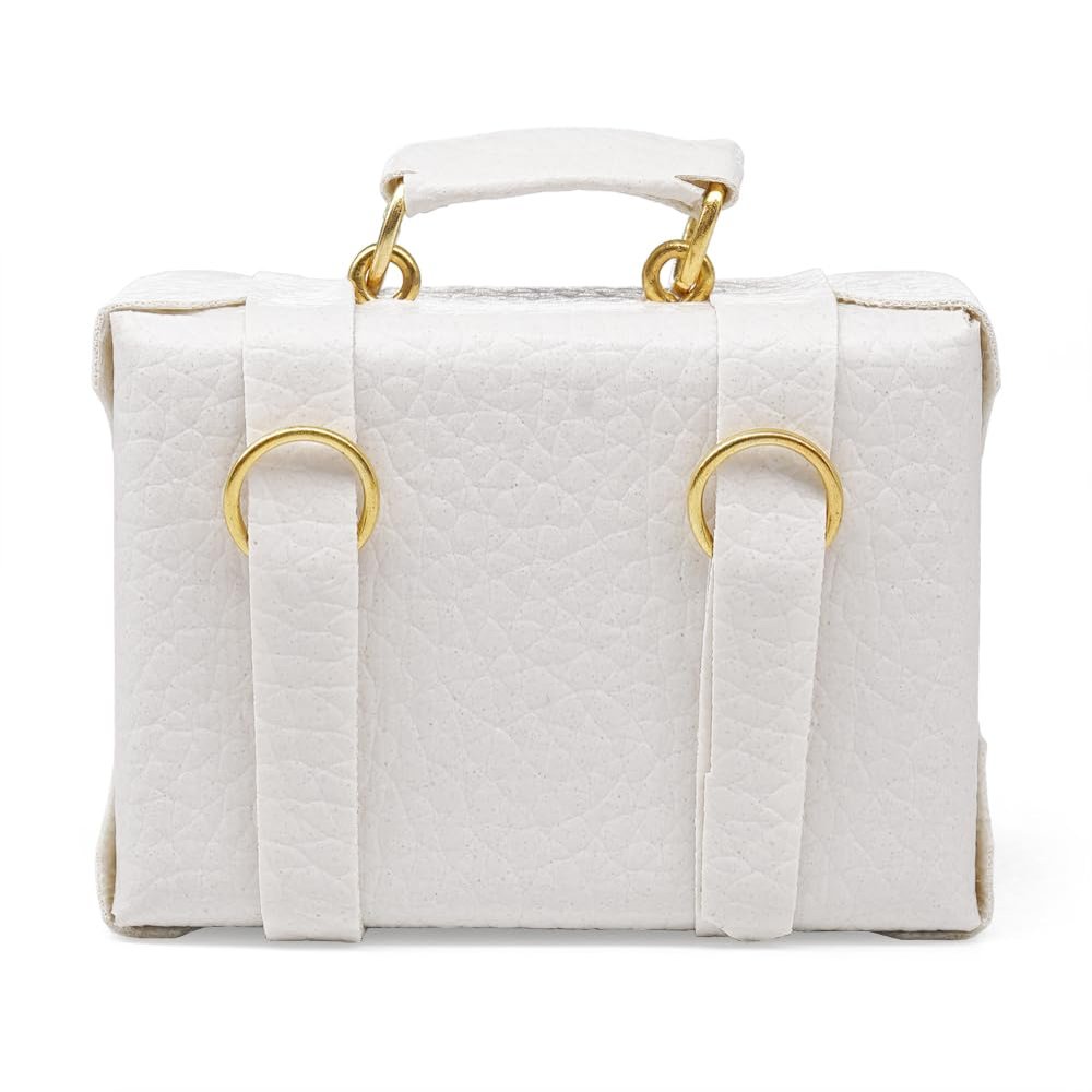 Odoria 1/12 Miniature Briefcase Dollhouse Decoration Accessories, White