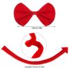 Jmkcoz Halloween Devil Costume Tutu Set for Devil Horn Headband Red Devil Tail Bowtie Tutu Skirt Demon Hair Hoop Accessories for Carnival Cosplay Party Prop view 3