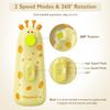Baby Nail Trimmer Electric Baby Nail File with Light 10 Grinding Heads Safe Quiet Baby Nail Grooming Care Kit for Newborn Infant Toddler Toes Fingernails - Orange view 4