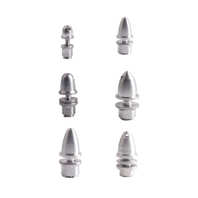 Propeller Adapter, 6pcs 2/2.3/3/3.17/4/5mm Aluminum Brushless Rc Motor Propeller Adapter Holder, Propeller Clips for Brushless Motor Rc Boat Parts, Propeller Clips for Brushless Motor Rc Boat
