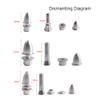 Propeller Adapter, 6pcs 2/2.3/3/3.17/4/5mm Aluminum Brushless Rc Motor Propeller Adapter Holder, Propeller Clips for Brushless Motor Rc Boat Parts, Propeller Clips for Brushless Motor Rc Boat view 4