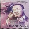 Uganda 3074 (Complete.Issue.) unmounted Mint/Never hinged ** MNH 2013 Brgerrechtler (Stamps for Collectors) Celebrities/Film/Theater/Radio view 1