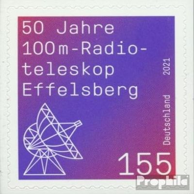 FRD (FR.Germany) 3622 (Complete.Issue.) selbstklebende issueabe unmounted Mint/Never hinged ** MNH 2021 Radio Telescope Effelsberg (Stamps for Collectors)