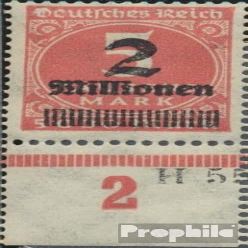 German Empire 312IX, D of German Damaged (Field 92) unmounted Mint/Never hinged ** MNH 1923 Hyperinflation/Supplementary-Values (Stamps for Collectors)