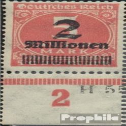 German Empire 312IX, D of German Damaged (Field 92) unmounted Mint/Never hinged ** MNH 1923 Hyperinflation/Supplementary-Values (Stamps for Collectors)