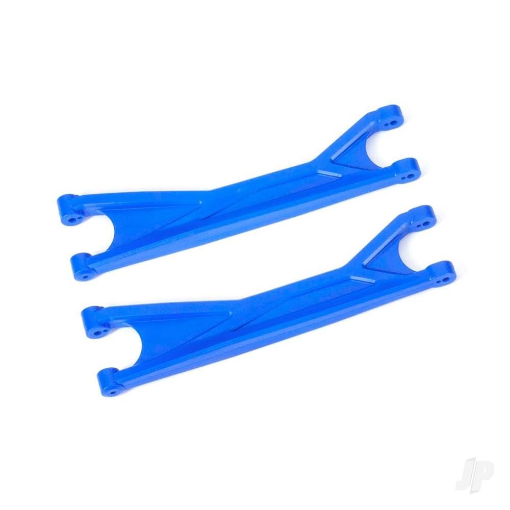 Traxxas 7892X Blue Suspension Arms, Upper (2): X-Maxx WideMaxx Kit