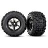 Traxxas Tire and Wheels X-Maxx Black Chrome Sledgehammer 7774A view 1