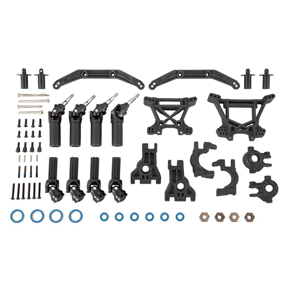 Traxxas 9080 Outer Driveline & Suspension Upgrade Kit, Extreme Heavy Duty, Black