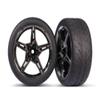 Traxxas T&W Split Spoke BLK CHRM 2.0' Response Rear view 1