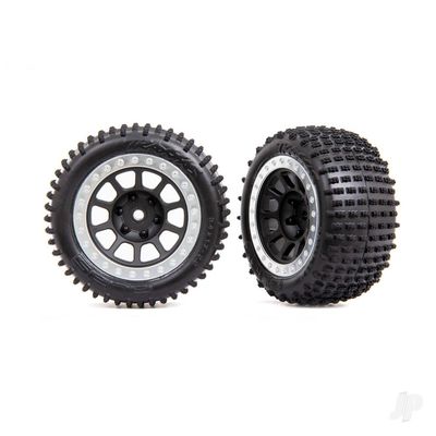 Traxxas Tires and Wheels Satin Chrome 2.2 Inch Alias Rear Tire 2470G