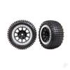 Traxxas Tires and Wheels Satin Chrome 2.2 Inch Alias Rear Tire 2470G view 1