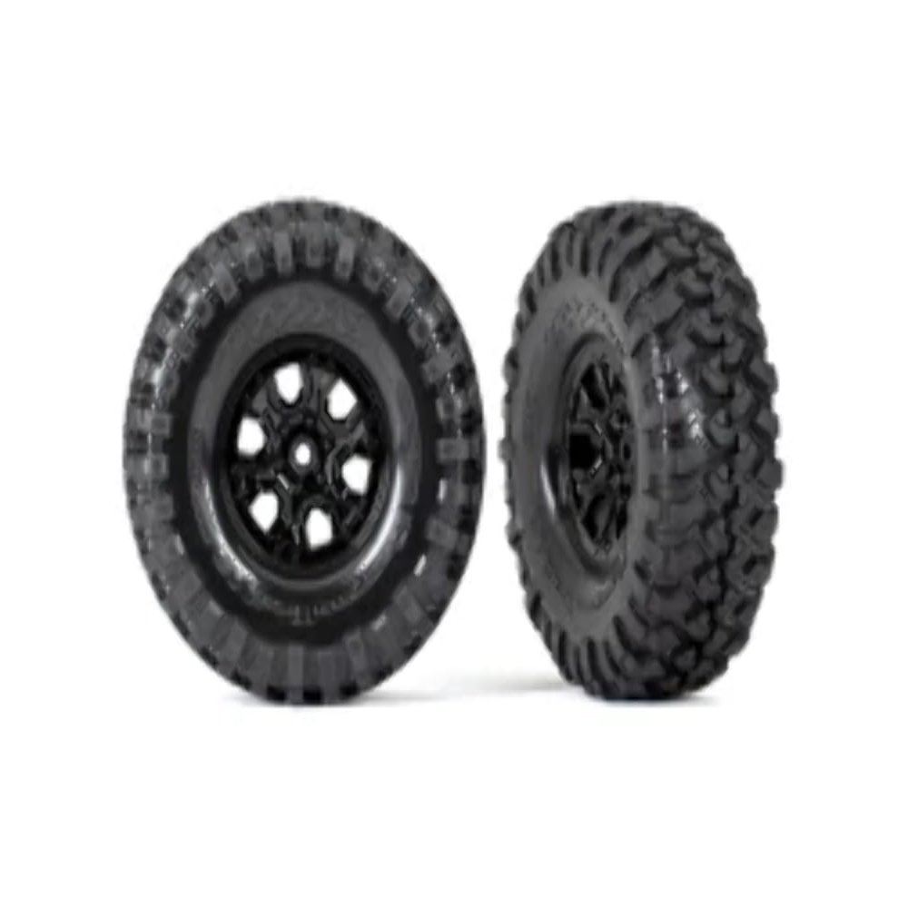 Traxxas Tires and Wheels, Assembled, glued (TRX-4 2021 Bronco 1.9' Wheels, Canyon Trail 4.6x1.9' Tires) (2) 9272