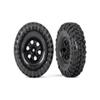 Traxxas Tires and Wheels, Assembled, glued (TRX-4 2021 Bronco 1.9' Wheels, Canyon Trail 4.6x1.9' Tires) (2) 9272 view 1