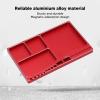 Dilwe RC Aluminium Alloy Magnetic Screw Tray with Pad for RC Model Toy Repair, Electronic Repair Kit Tool Organizer view 3