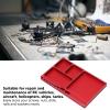 Dilwe RC Aluminium Alloy Magnetic Screw Tray with Pad for RC Model Toy Repair, Electronic Repair Kit Tool Organizer view 4