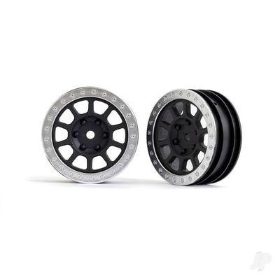 Traxxas Wheels 2.2 Inch Satin Chrome Beadlock Front 2481