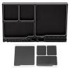 Dilwe RC Magnetic Tray, High Strength Aluminium Alloy Magnetic Screw Tray with Magnetic Pad for RC Model Toy Repair, Universal Metal RC Screw Tray Magnet Screws Holder Plate RC Fixing Tools(Black) view 1