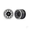 Traxxas Wheels 2.2 Inch Satin Chrome Beadlock Rear 2480 view 1