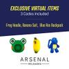 DevSeries Arsenal Collector Bundle - Three Exclusive Virtual Item Codes with Blue Rex Plush, Froggy Squooshems, and Monky Hanger view 2