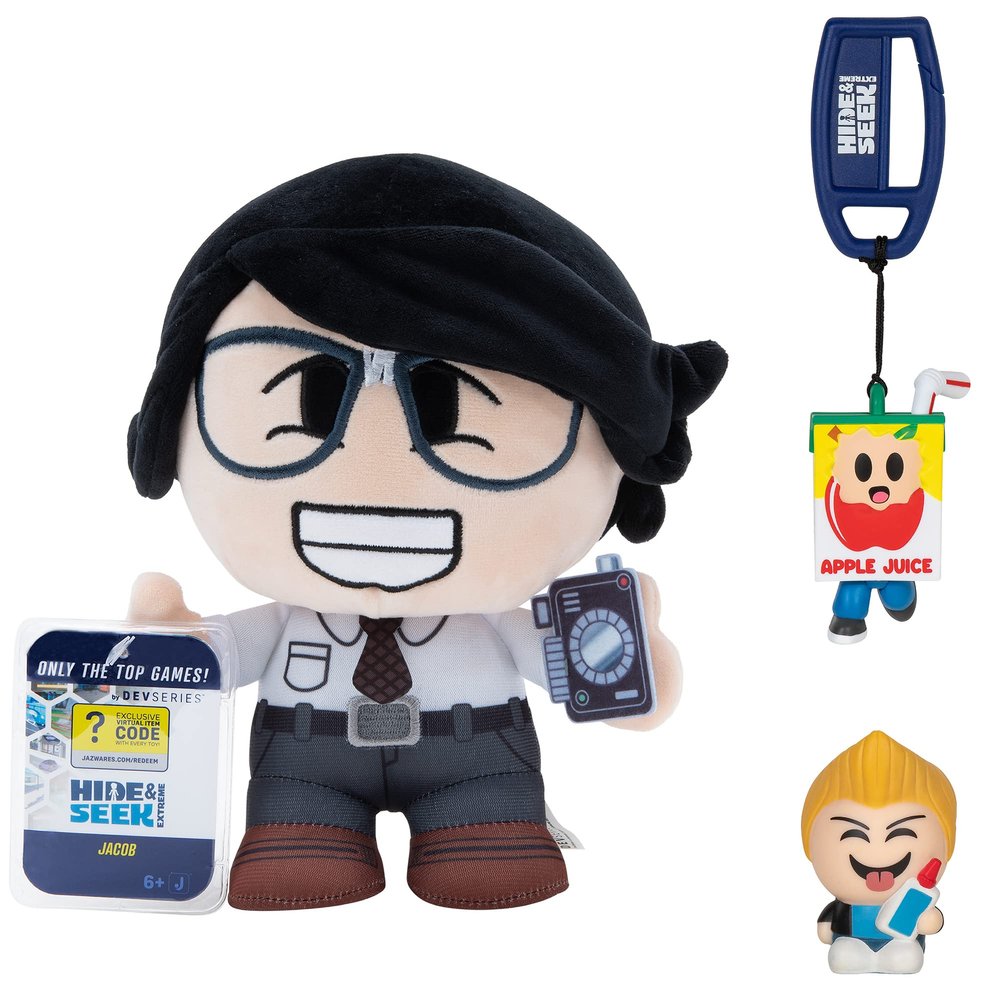 DevSeries Hide and Seek Extreme Collector Bundle - Three Exclusive Virtual Item Codes with Plush, Squooshems, and Hanger