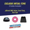 DevSeries Jailbreak Collector Bundle - Three Exclusive Virtual Item Codes with Boss Pass Gamer Plush, SWAT Pass Gamer Squooshems, and Mr. Donut Hanger view 2