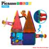 PicassoTiles 100PC Magnet Tiles + 2 Cars + 4 Family People Action Figures Expansion Bundle: STEAM Educational Playset for Creative, Fun and Learning Construction Play, Pretend Play Toy for Kids view 4