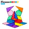 PicassoTiles Magnetic Tile 16pc + 100pc + 4 Family Action Figures, Magnetic Building Block Set Geometry Shape, Magnetic 3D Building Blocks Playboards, Expansion Pack Add-on STEM Toys Pretend Playset view 3