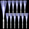 12 Pack White Glow Sticks Light Up Fiber Optic Stick Glow Wands Bulk with 3 Flashing Models for Christmas Halloween Birthday Wedding Bachelorette Concerts Clubs view 1