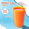 Potchen 54 Pieces Kids Plastic Cups 8.5 oz Reusable Drinking Cups Stackable Plastic Tumblers Colorful Water Glasses for Kids Toddler Baby Children Adults (Multicolor) view 3