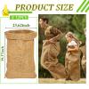 12 Pack Burlap Sack Race Bags 24 x 40 Inch Large Burlap Sack Potato Outdoor Lawn Games for Holiday Birthday, Family Reunion, Carnival, Easter, Halloween, Plant Frost Protection view 2